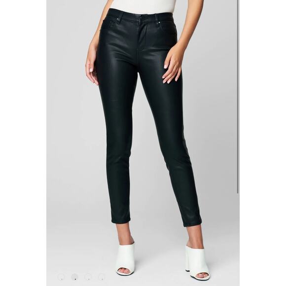 BLANK‎ NYC NWT Spoiler Alert Vegan Leather Mid Rise Skinny Moto Pants Size 24 - Picture 4 of 14